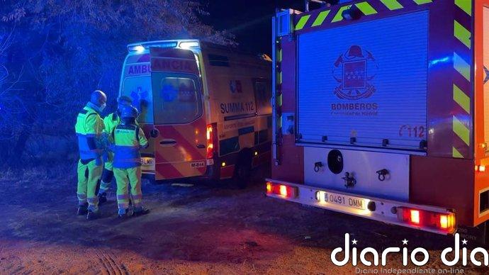 Cuatro heridos, uno grave, tras caer un vehículo por un terraplén en Moraleja de Enmedio (Madrid)