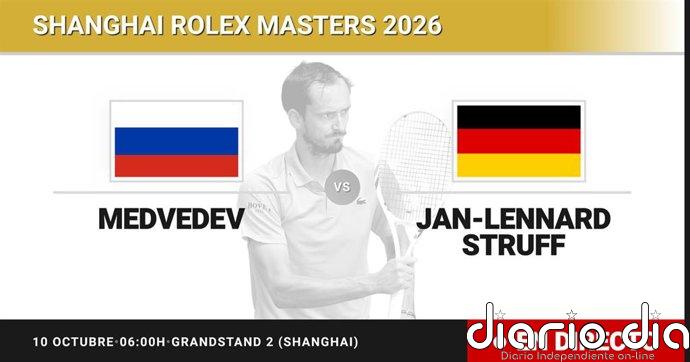 Daniil Medvedev - Jan-Lennard Struff, en directo hoy: sigue el partido de Shanghai Rolex Masters