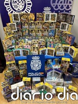 Detenido por robar a su excompañero de piso en Lugo figuras de Caballeros del Zodiaco valoradas en 14.000 euros Figuras de Caballeros del Zodiaco recuperadas por la Policía en Lugo