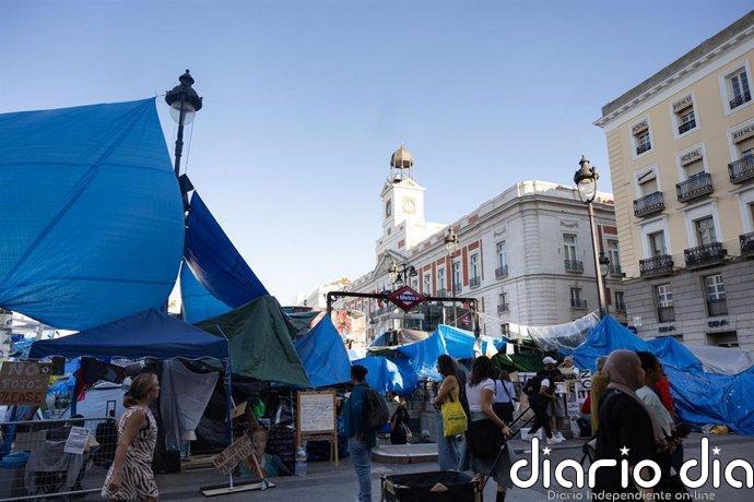 Detenido un hombre en la acampada de Sol tras amenazar con una navaja a una de las coordinadoras
