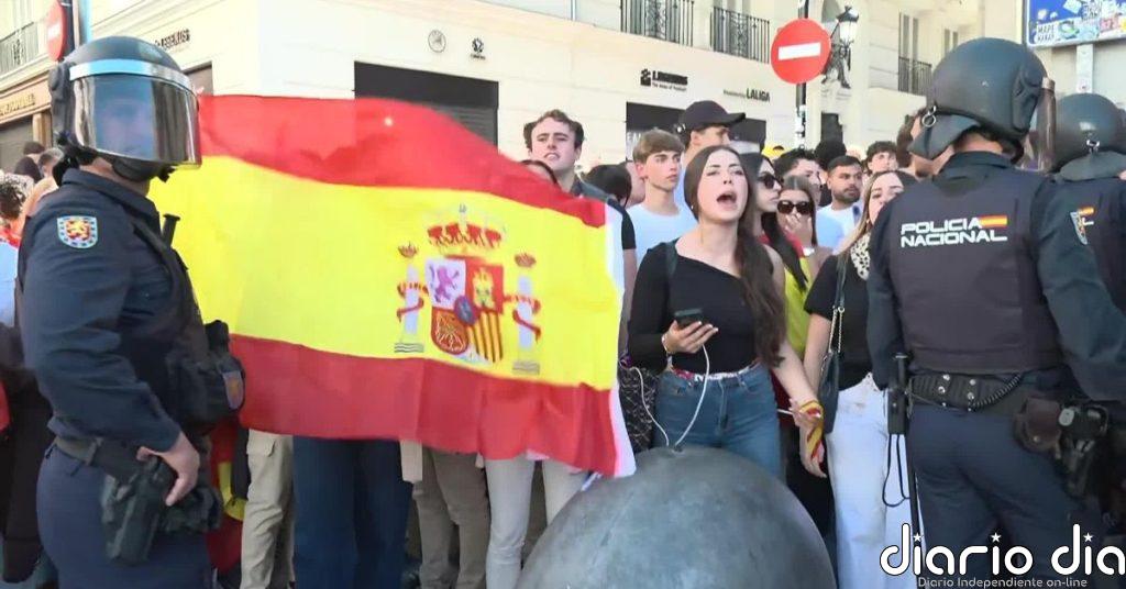 Disturbios en la acampada de Sol en el Día de la Hispanidad