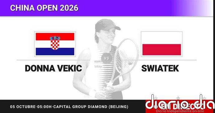 Donna Vekic - Iga Swiatek, en directo hoy: sigue el partido de China Open