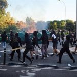 Dos detenidos, uno de ellos menor, durante los disturbios en Pamplona por la visita de Vito Quiles