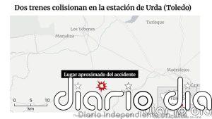 Dos vagones del tren Iryo siniestrado en Urda (Toledo) descarrilaron tras ser alcanzados por un tren de Renfe