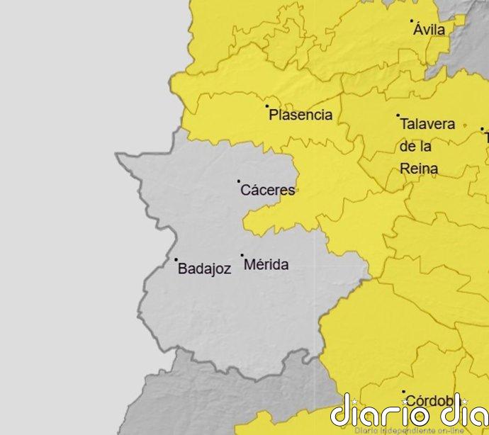 El 112 de Extremadura amplía a toda la comunidad la alerta por lluvias y tormentas este sábado