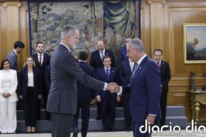El alcalde de Sevilla asiste en la Zarzuela a la recepción de los Reyes por el Encuentro de Ciudades Iberoamericana