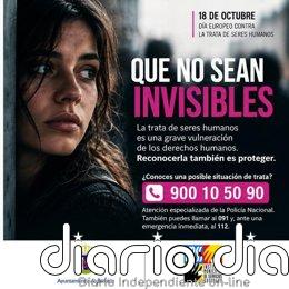 El Ayuntamiento de Badajoz impulsa una campaña para concienciar sobre la vulneración de derechos de situaciones de trata