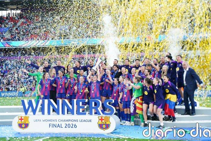 El Barça Femení gana el trofeo al mejor equipo femenino del Balón de Oro