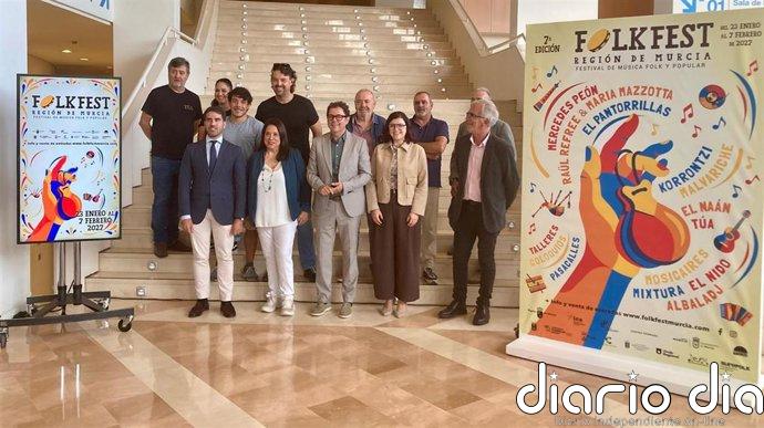 El FolkFest Región de Murcia incorpora Alhama y programa siete conciertos del 23 de enero al 7 de febrero