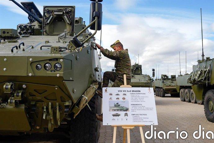 El Gobierno autoriza dos contratos para mantenimiento y operatividad de los blindados 8x8 Dragón del Ejército de Tierra