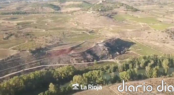 El incendio declarado en San Asensio ha afectado a 0,95 hectáreas