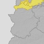 El norte de la provincia de Cáceres activa este viernes la alerta amarilla por lluvias y tormentas