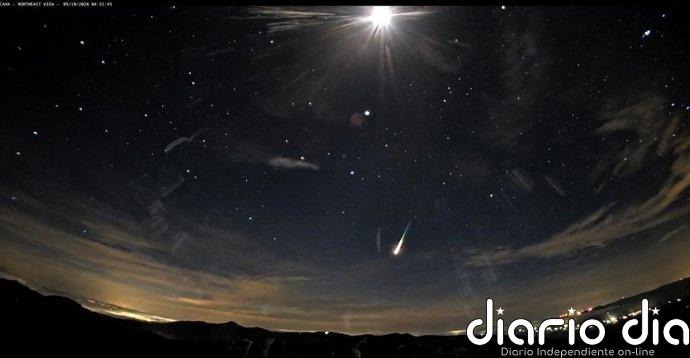 El observatorio de Calar Alto (Almería) capta una bola de fuego de tipo cometario a 256.000 kilómetros por hora