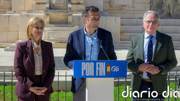 El PP presenta por Cádiz a García-Pelayo y Jacinto Muñoz como candidatos "frente a ocho años de olvido de Sánchez"