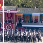 El rey y la princesa Leonor presiden el desfile de las Fuerzas Armadas