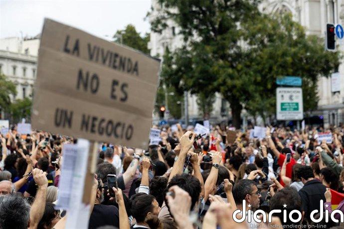 El Sindicato de Inquilinas cifra en 500.000 las personas en la manifestación de Madrid