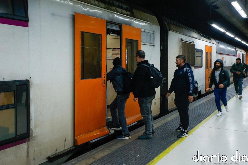 El temporal provoca circulación por vía única en la R1 de Rodalies en Vilassar de Mar (Barcelona)