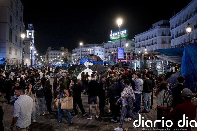 El TSJM mantiene la acampada de Sol al no quedar acreditada la inactividad de la Delegación de Gobierno