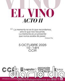 El VINO regresa al Centro de la Cultura del Rioja con un segundo acto dedicado a la memoria, el legado y el futuro