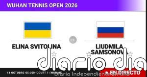 Elina Svitolina - Liudmila Samsonova, en directo hoy: sigue el partido de Wuhan Tennis Open