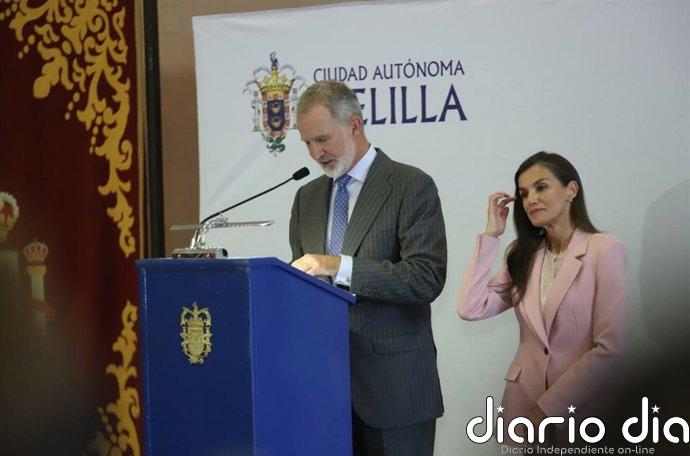 Felipe VI subraya que Melilla "es España" y que junto a Ceuta "merecen sentir más a menudo" la cercanía de los españoles