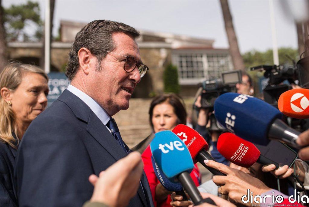 Garamendi, sobre posibles elecciones: si una empresa no tiene presupuestos, el directivo "está en la calle"
