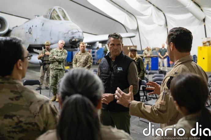 Hegseth visita a las tropas de EEUU en Oriente Próximo tras informaciones de una reunión con Netanyahu en Israel