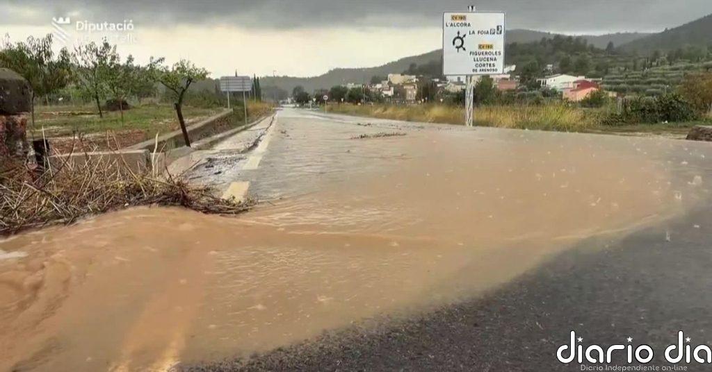 Horas críticas en Tarragona, Valencia y Castellón por lluvias torrenciales