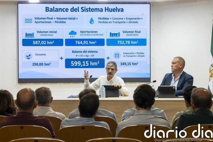 Huelva Riega advierte de que las buenas reservas "no resuelven el déficit de agua de la provincia"