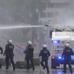 Importantes disturbios en las calles de Bruselas entre estudiantes y policía