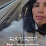 Isa Pantoja, impactada tras coger un tren minutos antes del accidente de Urda: "Un susto enorme"