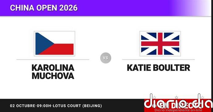 Karolina Muchova - Katie Boulter, en directo hoy: sigue el partido de China Open