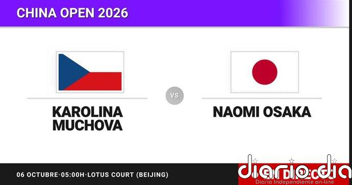 Karolina Muchova - Naomi Osaka, en directo hoy: sigue el partido de China Open