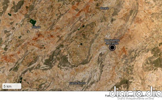La AB-302 queda cortada entre Montealegre del Castillo y La Higuera (Albacete) por balsas de agua y barro