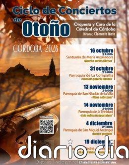 La Compañía acoge este sábado en Córdoba la segunda actuación del Ciclo de Conciertos de Otoño, que organiza el Cabildo Cartel del Ciclo de Conciertos de Otoño de 2026.