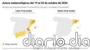 La dana Adam mantiene este lunes la alerta roja por lluvias en Valencia y Alicante antes de desplazarse a Cataluña