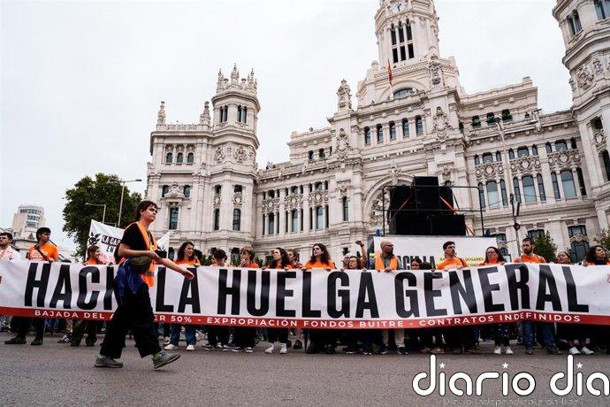 La Delegación del Gobierno en Madrid cifra en 70.000 los asistentes a la manifestación por la vivienda