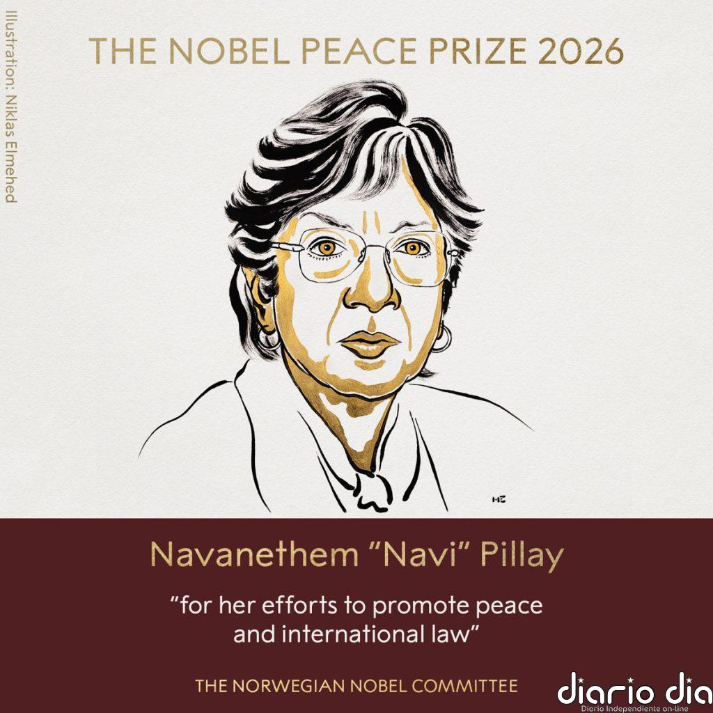 La jurista sudafricana Navi Pillay, Premio Nobel de la Paz 2026