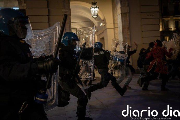 La Policía italiana realiza 60 registros en 23 ciudades tras las manifestaciones del viernes
