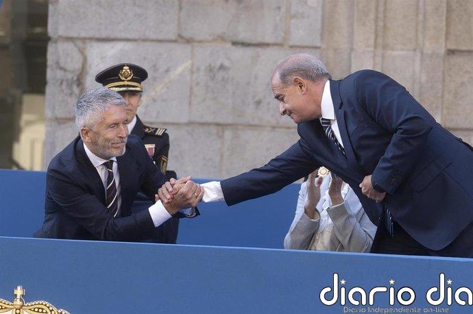 La Policía Nacional suspende el acto central del día de su patrón en Valencia por la previsión de lluvias torrenciales