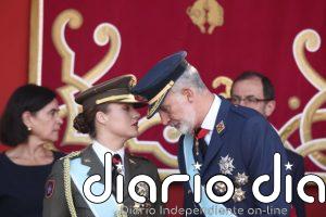 La Princesa Leonor, de uniforme en el desfile del 12 de octubre: la anécdota que ha protagonizado junto al Rey Felipe