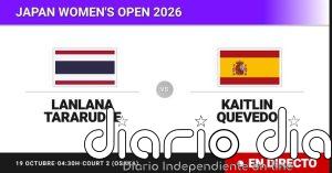 Lanlana Tararudee - Kaitlin Quevedo, en directo hoy: sigue el partido de Japan Women's Open