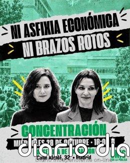 Las plataformas de universidades por 'la pública' se concentran frente a la Consejería por la "asfixia económica"