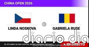 Linda Noskova - Gabriela Ruse, en directo hoy: sigue el partido de China Open