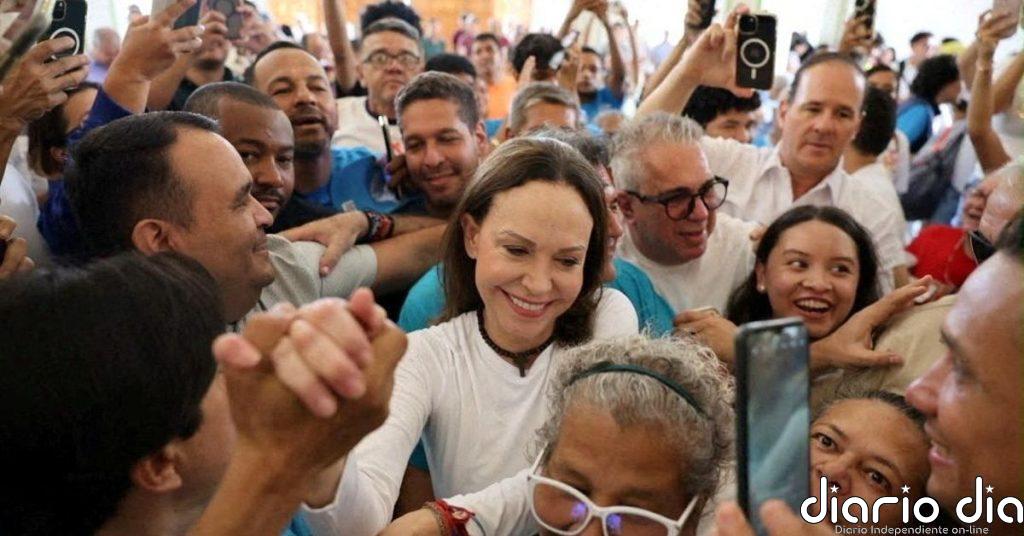 Locura entre los seguidores de María Corina Machado a su regreso a Venezuela
