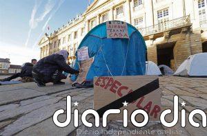 Los acampados por la vivienda de Santiago convocan este lunes una concentración "antirracista y anticolonial"