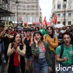 Los manifestantes de Sol se traladan frente al Congreso: "¿Dónde está el Gobierno progresista"