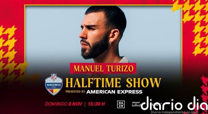 Manuel Turizo protagonizará el espectáculo del descanso del 2026 NFL Madrid Game del Bernabéu