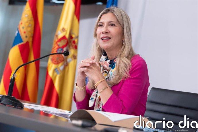 Mar Vaquero recalca que las elecciones no van a "desviar" al Gobierno de Aragón de sus prioridades y compromisos
