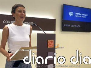 Marín (PP) responde a Morales que Navarro mantuvo "el orden" en el Pleno de las Cortes, este jueves, "sin estridencias"